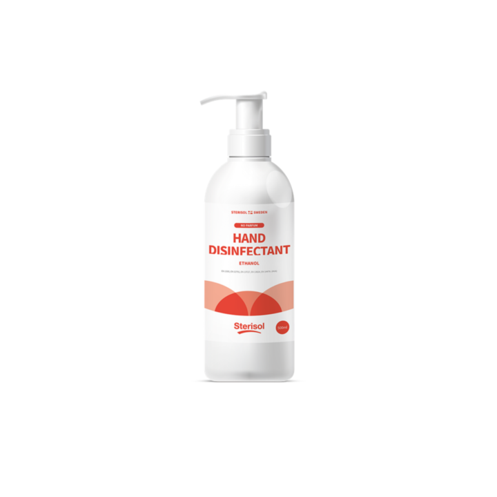 Sterisol ethanol-based hand sanitiser 500 ml, in a pack of 12.

Gel and ethanol based hand sanitizer that effectively removes micro-organisms from the skin. Pump bottle. Alcohol 85%. Added glycerine to prevent drying of the skin. Suitable for general use as well as for health care.