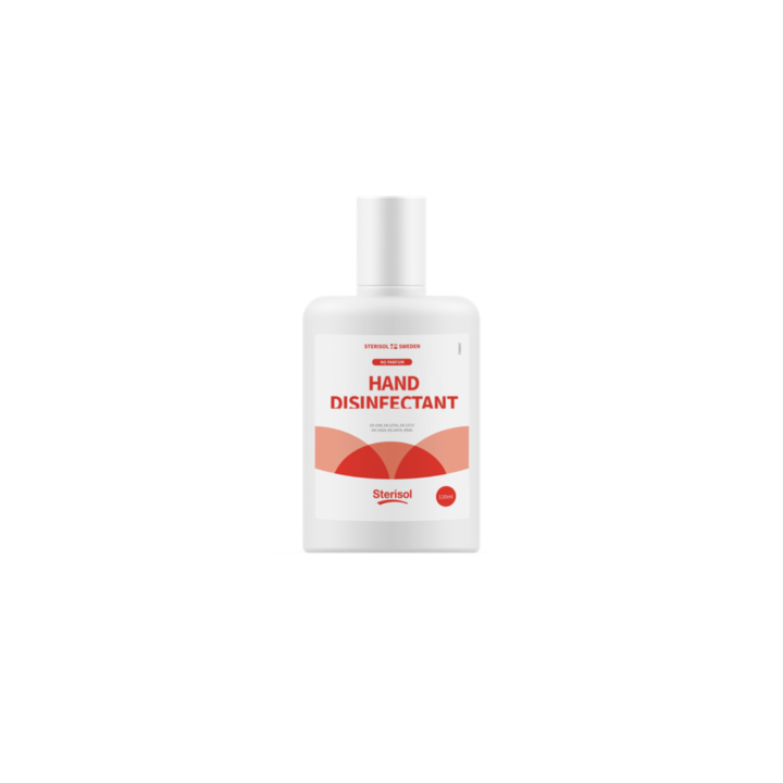 Sterisol ethanol-based hand sanitiser 120 ml, in a pack of 24 pieces.

Gel and ethanol based hand sanitizer that effectively removes micro-organisms from the skin. Alcohol 85%. Added glycerine prevents drying of the skin. The glove is suitable for general use as well as for health care.