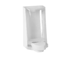 Sterisol 4551, Dispenserare med klart lock och kort tryckknapp, vit, 0,7L