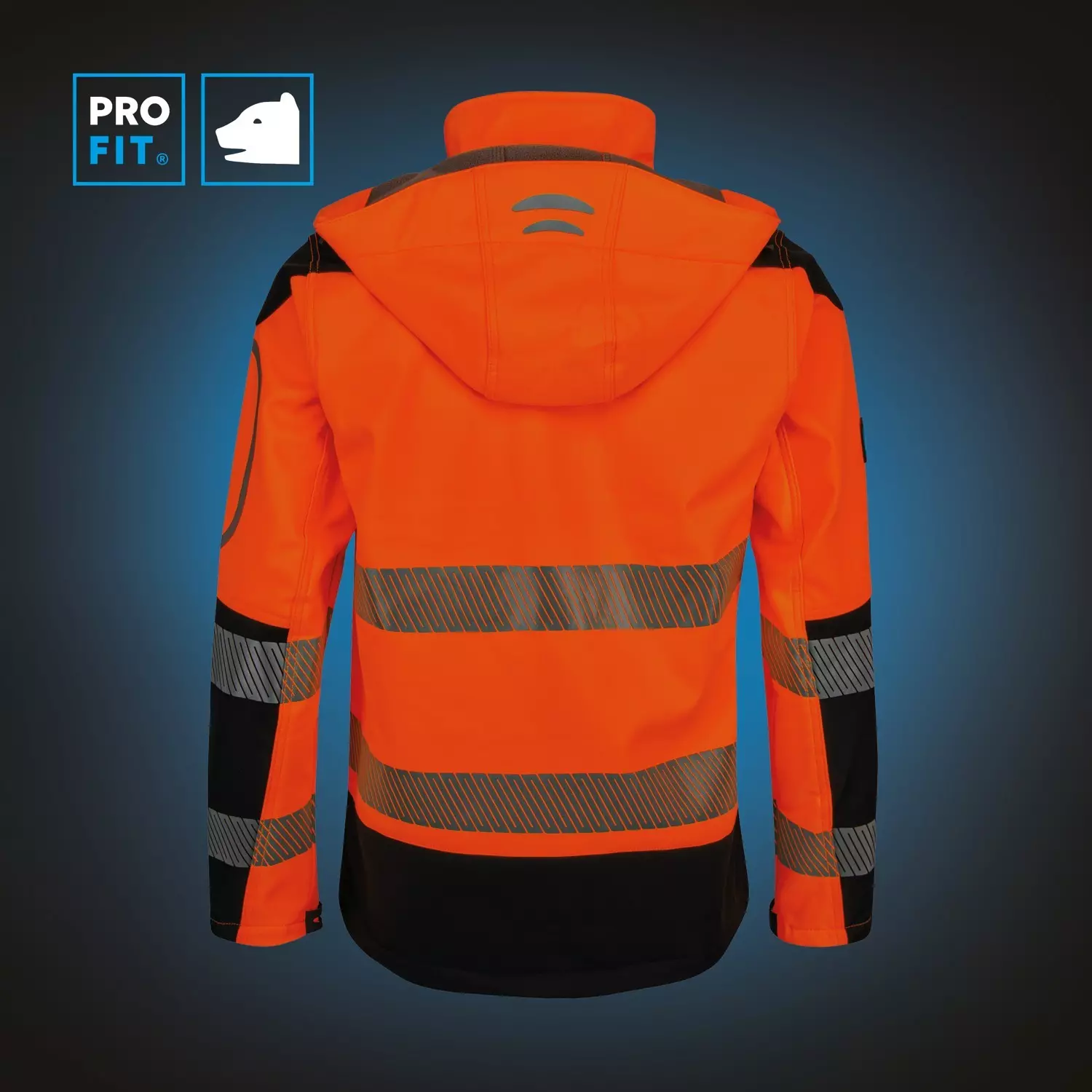 PRO FIT 981, High-visibility softshell jacket, image 4