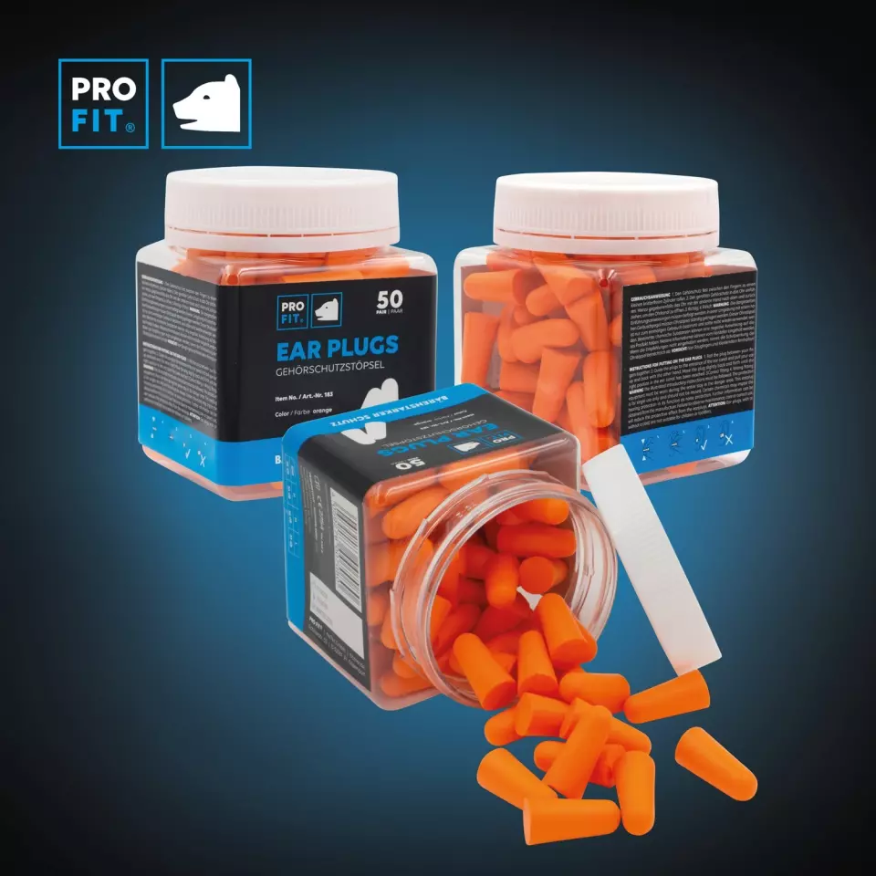 PRO FIT 183, Prosoft 38 Earplugs, Orange, image 3, gallery thumbnail