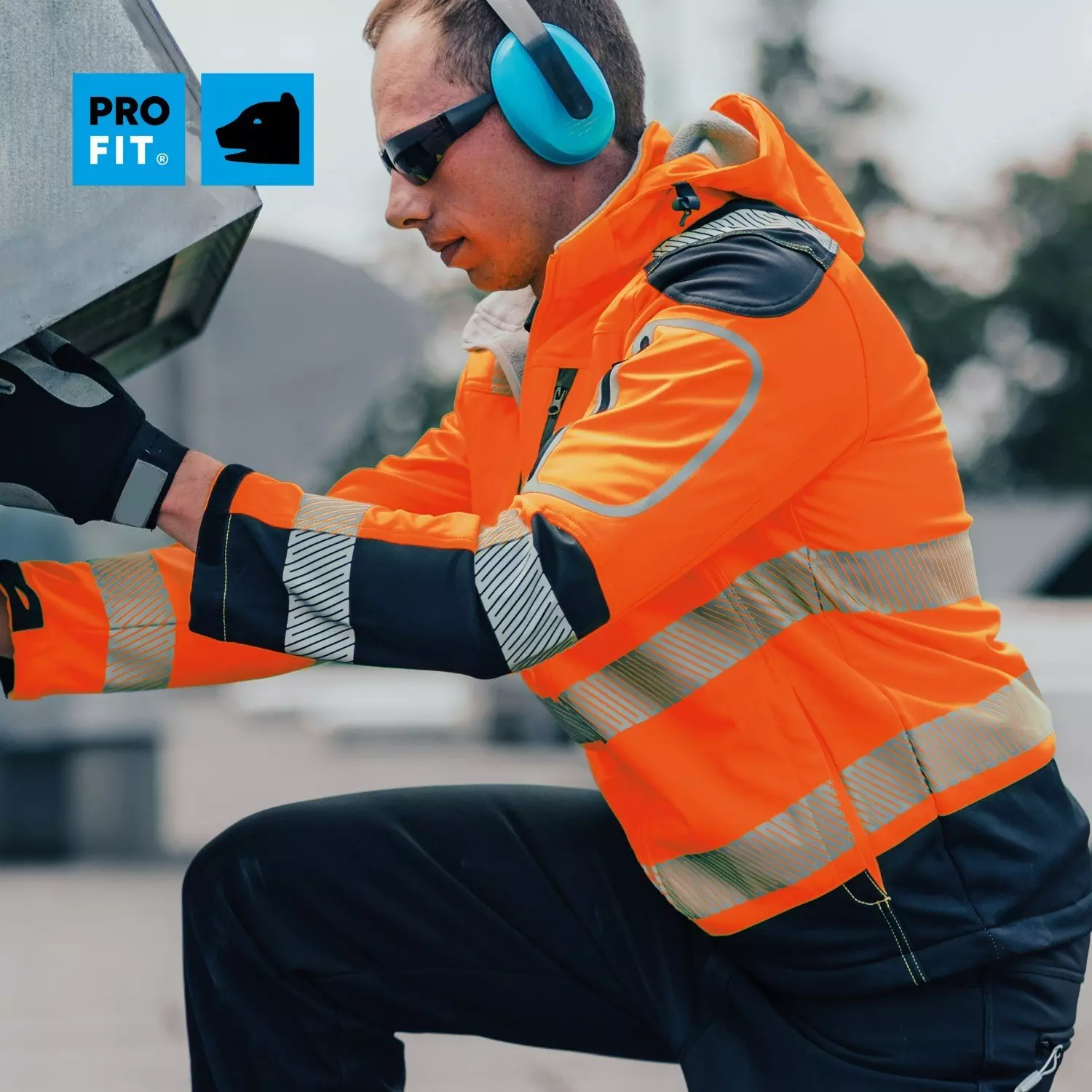 PRO FIT 981, High-visibility softshell jacket, image 9