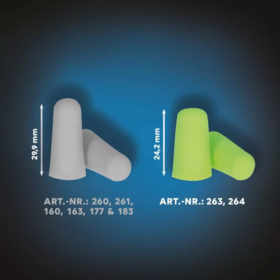 PRO FIT 263, Prosoft 37 Earplugs, Green, image 2, gallery thumbnail