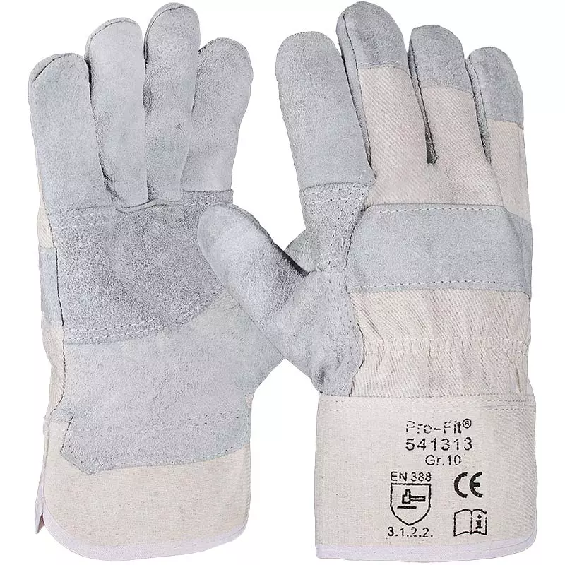 PRO FIT 541313, Split Leather Work Gloves, image 1, gallery thumbnail