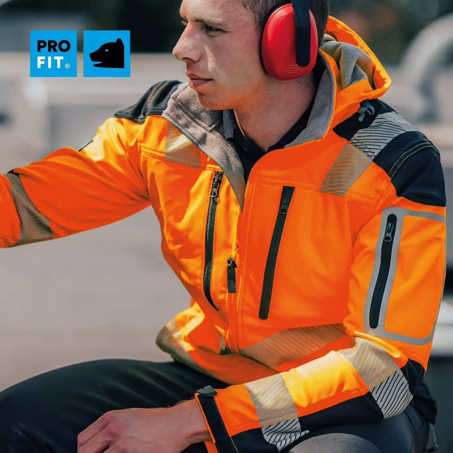 PRO FIT 981, High-visibility softshell jacket, image 8
