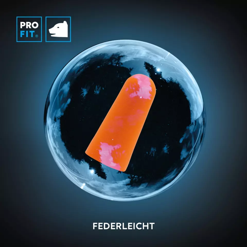 PRO FIT 183, Prosoft 38 Earplugs, Orange, image 6, gallery thumbnail