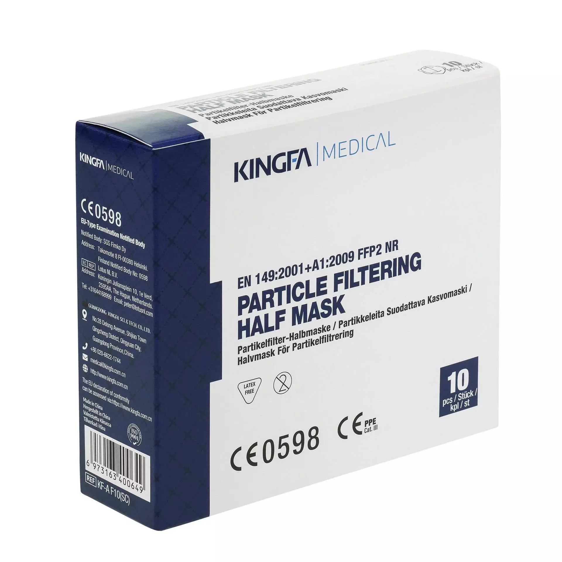 Adebo KF-A-F10-SC, FFP2 Masken 10er Pack, image 1