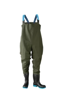 Dolfing 426-08-06-48, UNIVERSAL Wading trousers with safety boots (S5) P8 Green 48/49