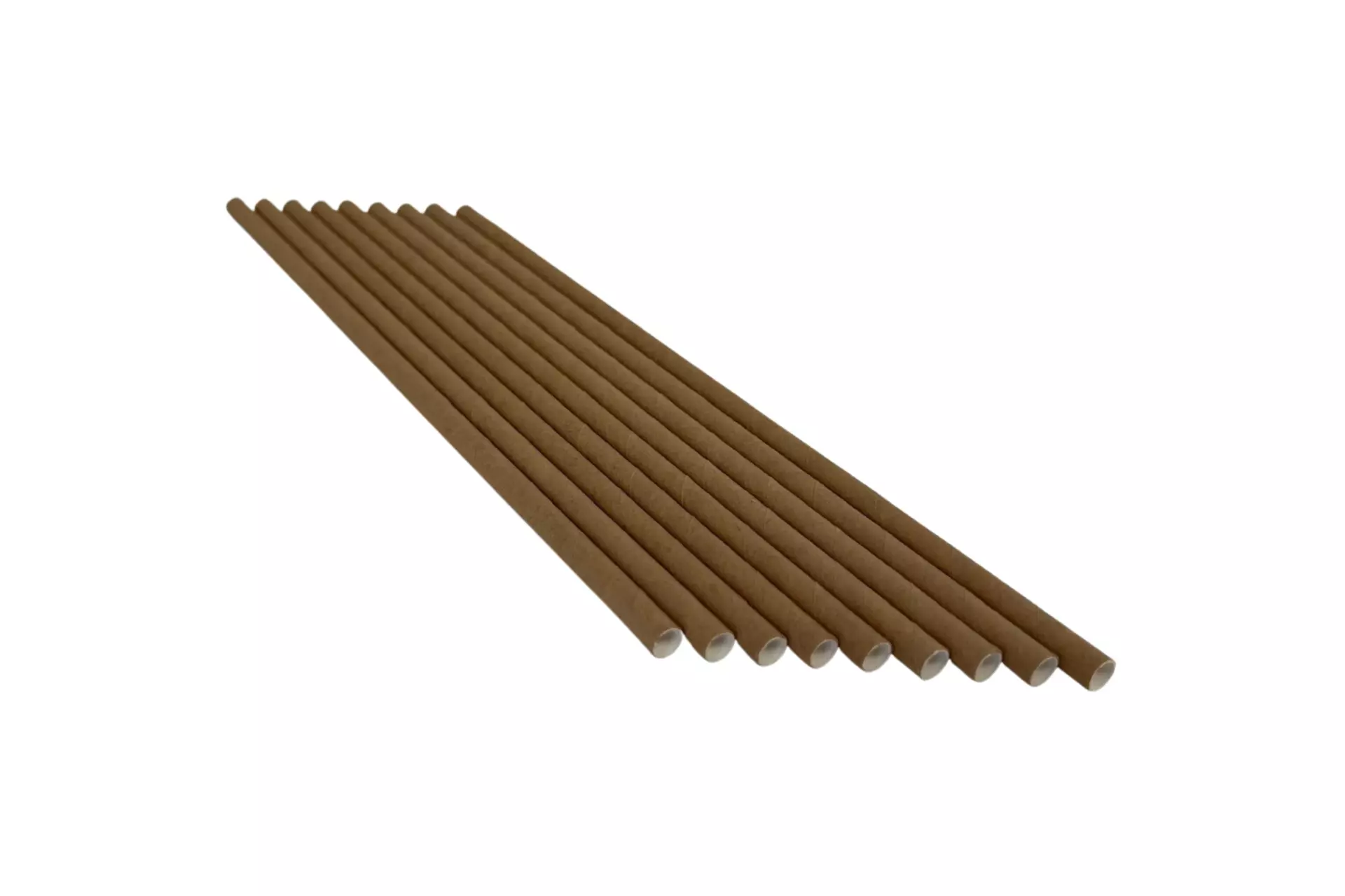 Matrix Pack 06-0053-28043223, Paper straws, kraft color without biopaper label 200x6x250, image 1