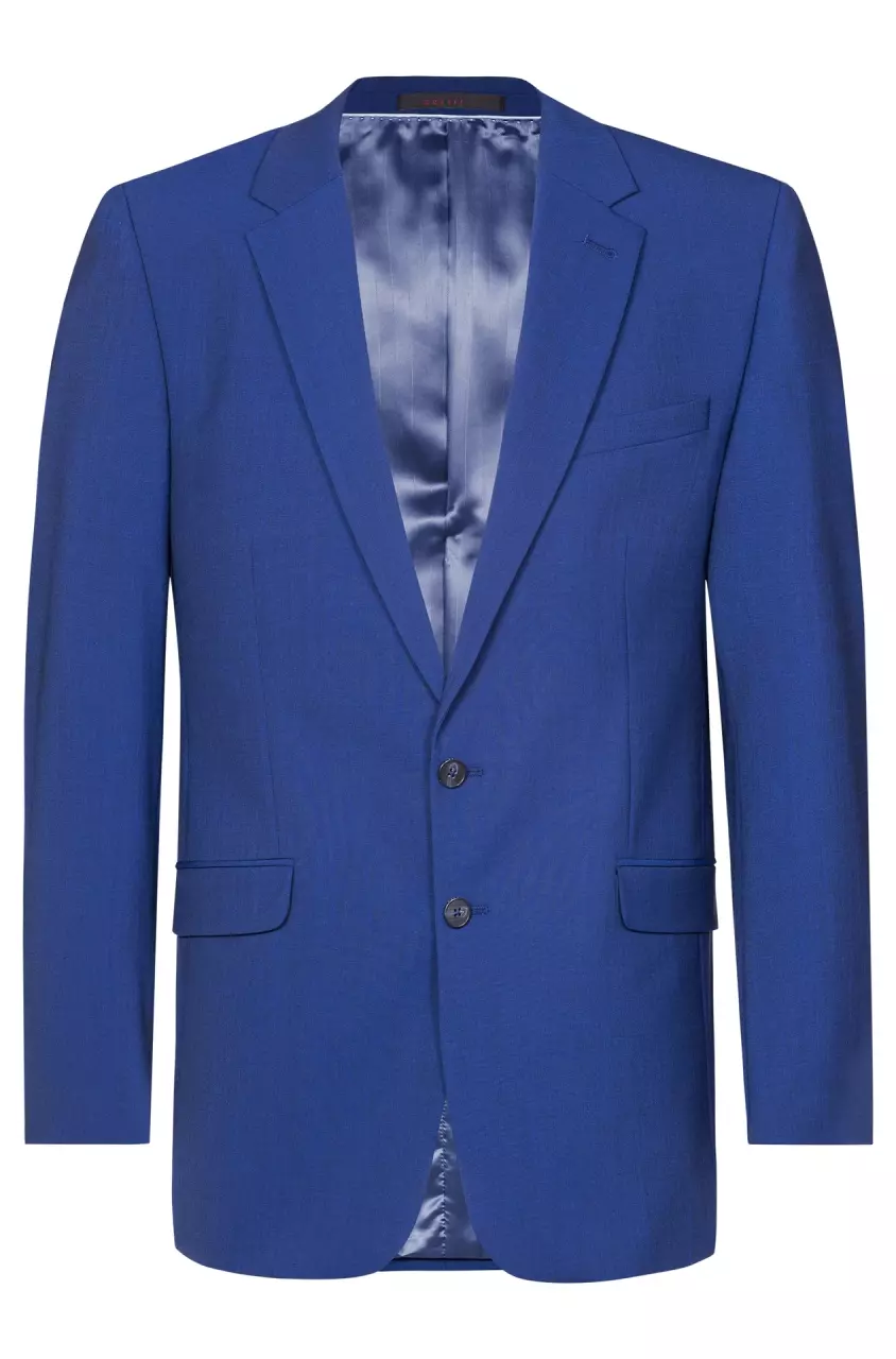 GREIFF 1142-666-126-3, Italian Blue Men's Jacket Premium 62, Size 62, image 1, gallery thumbnail