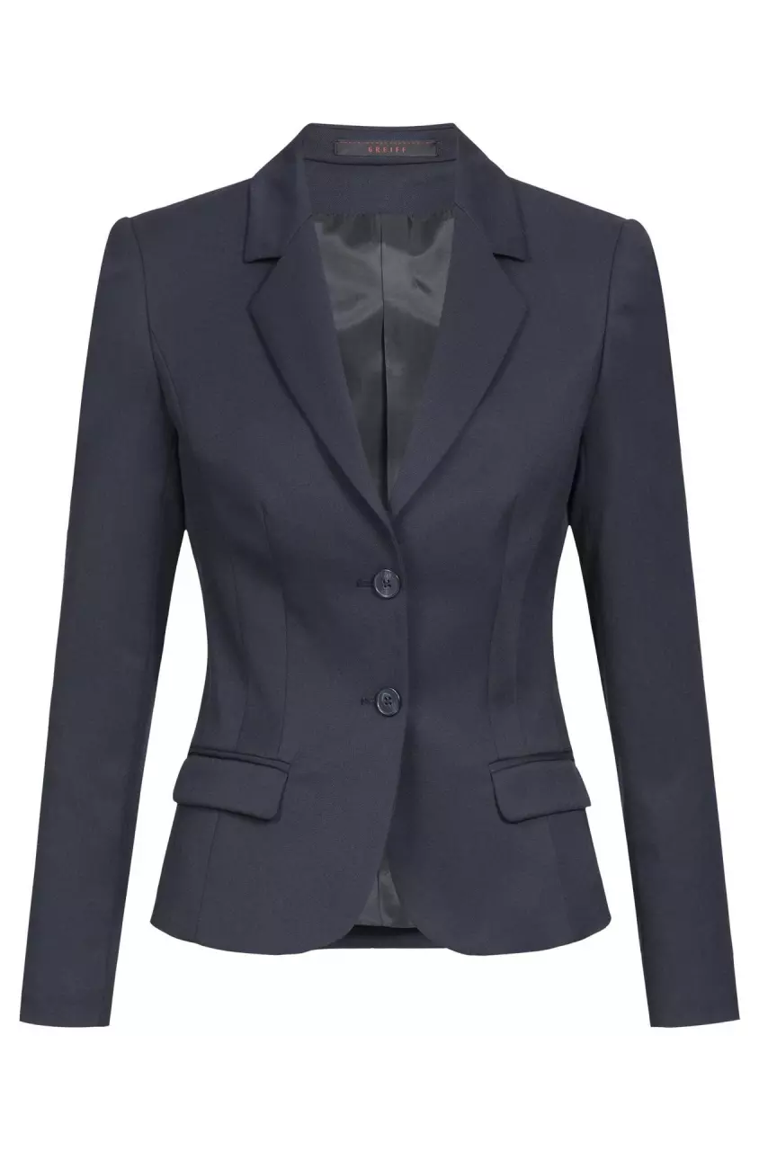 GREIFF 1434-7000-20, Navy Blue Women's Blazer Slim Fit Basic, image 1, gallery thumbnail