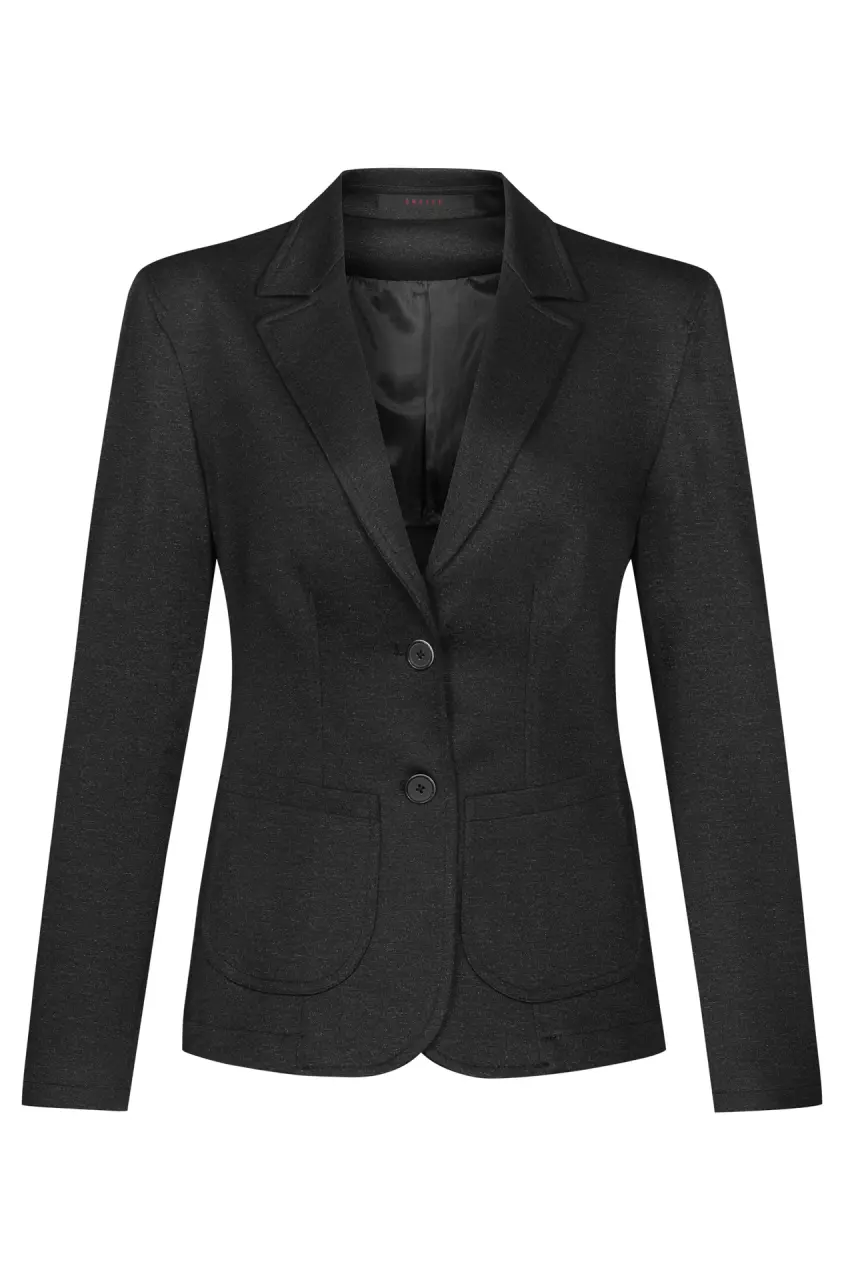 GREIFF 1460-2125-11, Grau melierter Damen-Jersey-Blazer, image 1, gallery thumbnail