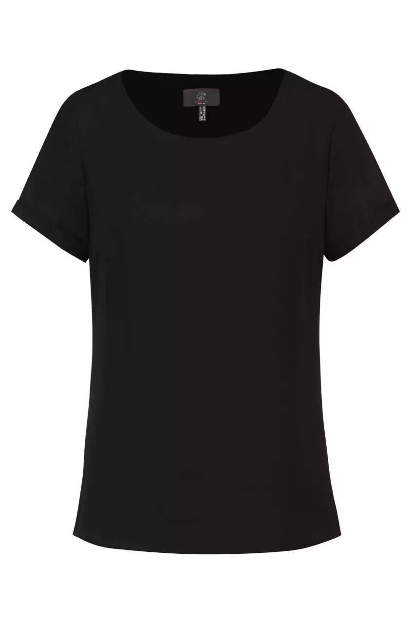 GREIFF 6577-1446-10-2, Schwarze Damen-Chiffon-Bluse 50-52, image 1, gallery thumbnail