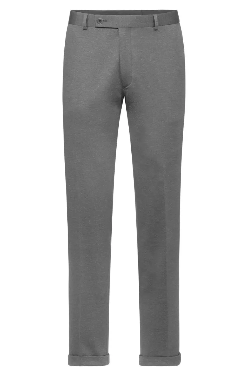 GREIFF 1365-2155-16, Hellgraue Melierte Herren-Jersey-Hose, image 1, gallery thumbnail