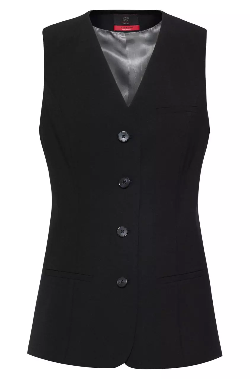 GREIFF 1719-666-110, Schwarze Damenweste Comfort Fit Premium, image 1, gallery thumbnail