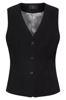 GREIFF 1720-666-110, Black Women's Waistcoat Comfort Fit Premium