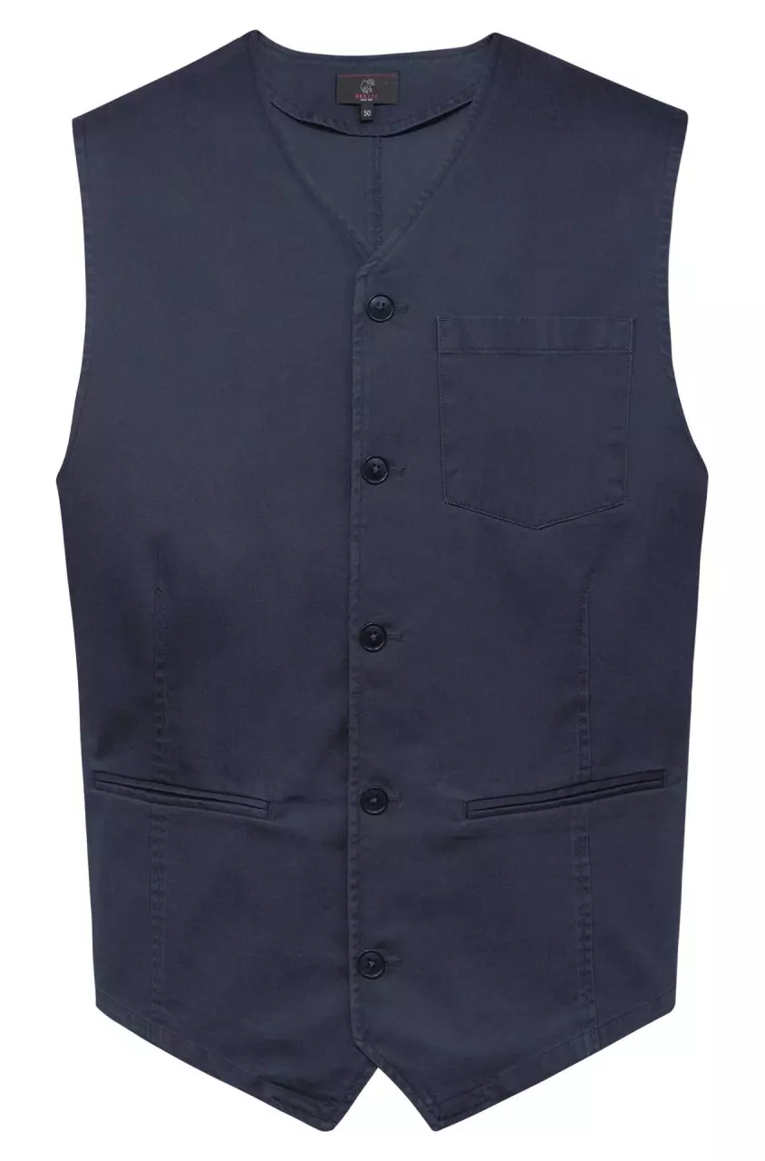 GREIFF 1608-2710-20-3, Navy Blue Men's Waistcoat 62, Size 62, image 1, gallery thumbnail