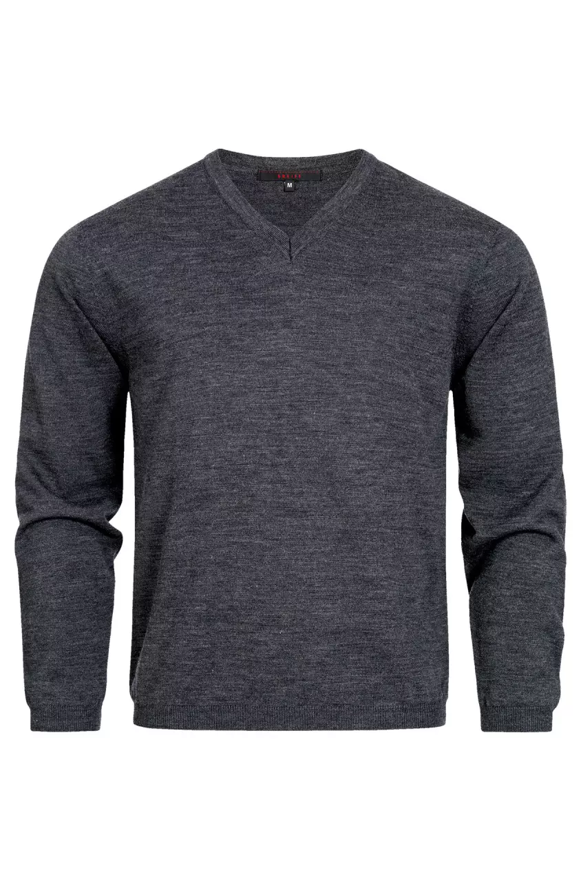 GREIFF 6040-5050-11, Grauer Herren-Pullover, image 1, gallery thumbnail