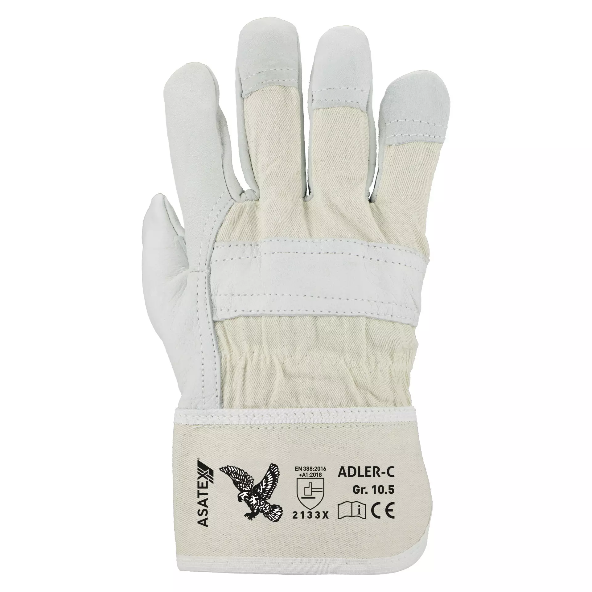 Asatex ADLER-C, Rindnarbenleder-Handschuh 10.5, image 2