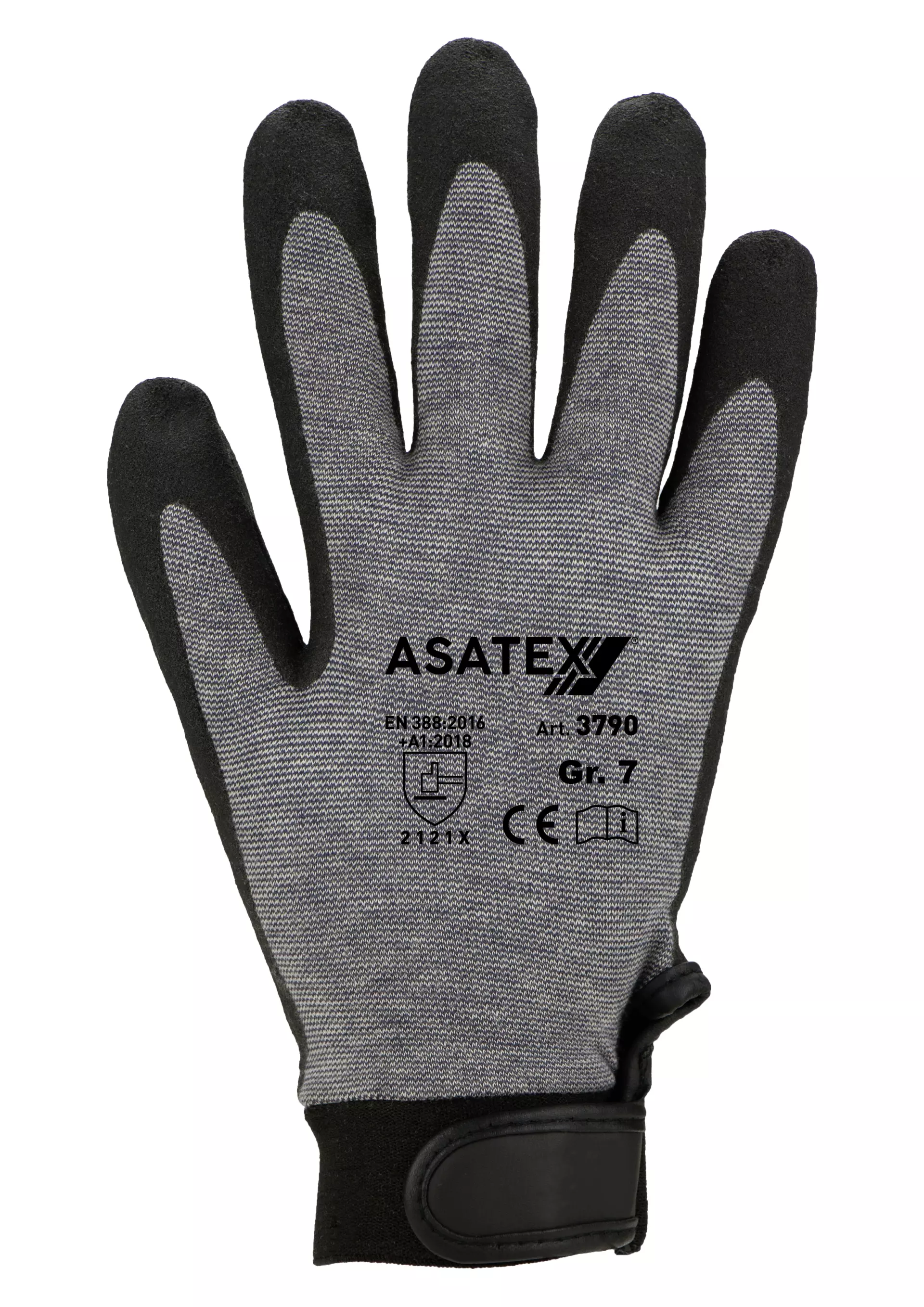 Asatex 3790, Päällystetty hienoneulottu käsine, image 1