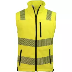 Asatex PTW-SW-GELB-SCHWARZ, PREVENT® Trendline Safety Vest