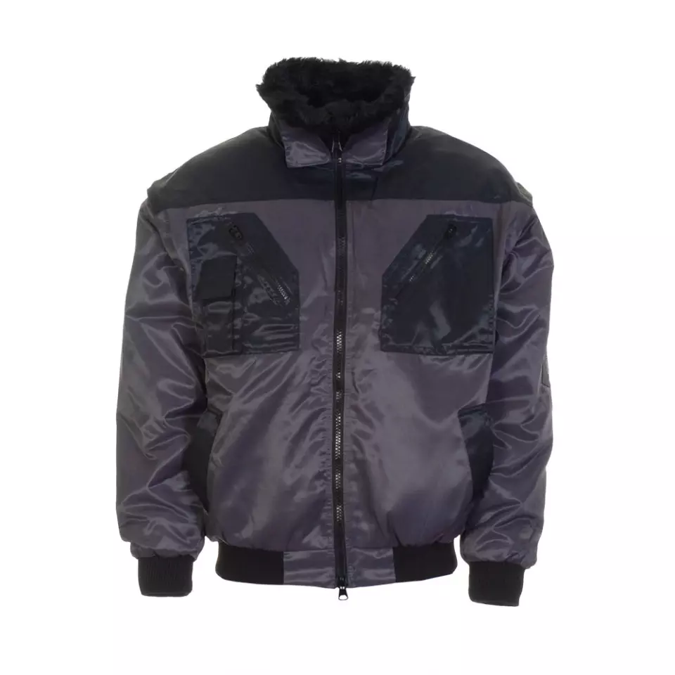 Richard Leipold 480460, LeiKaTex SILBERTAL Pilotenjacke grau schwarz, image 1, gallery thumbnail