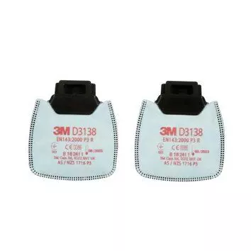 3M 720273, Secure Click™ Particle Filter D3138, P3 R with Activated Carbon, image 1, gallery thumbnail