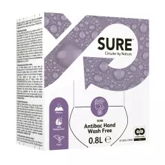 SURE 100900220, Antibac Hand Wash Free Antibakterielle Seife parfüm- und farbstoffrei 0.8L