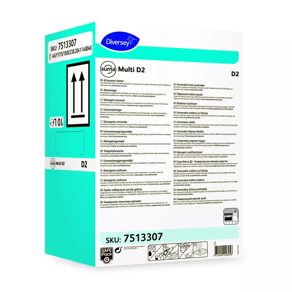 Suma 7513307, Multi D2 Universal Cleaner Aluminum-Safe 10L, image 1, gallery thumbnail