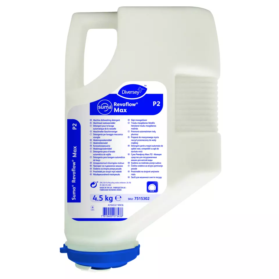 Suma 7515302, Max P2 Chlorine-Free High-Performance Machine Dishwasher Detergent 4.5kg, image 1, gallery thumbnail