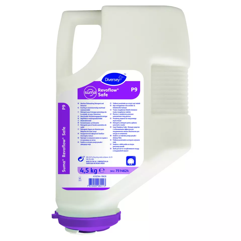 Suma 7514624, Safe P9 Chlorinated High-Performance Machine Dishwasher Detergent Aluminum-Safe 4.5kg, image 1, gallery thumbnail