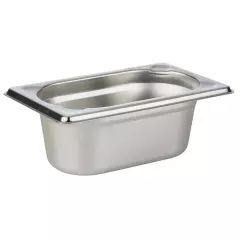 APS 81502, GN 1/9 Container Stainless Steel, 0.6 Liter, Silver