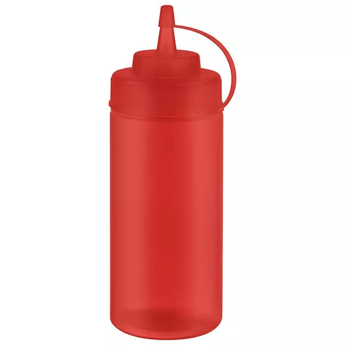 APS 93255, Squeeze Bottle, Set of 6 Polyethylene, Ø 7cm, 490ml, Red, image 1, gallery thumbnail
