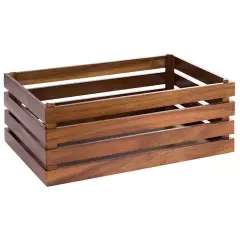APS 11721, SUPERBOX Wooden Box 55.5 x 35cm, Height: 20cm, Brown