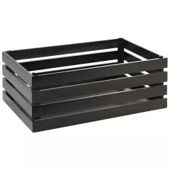 APS 11723, SUPERBOX Wooden Box 55.5 x 35cm, Height: 20cm, Black