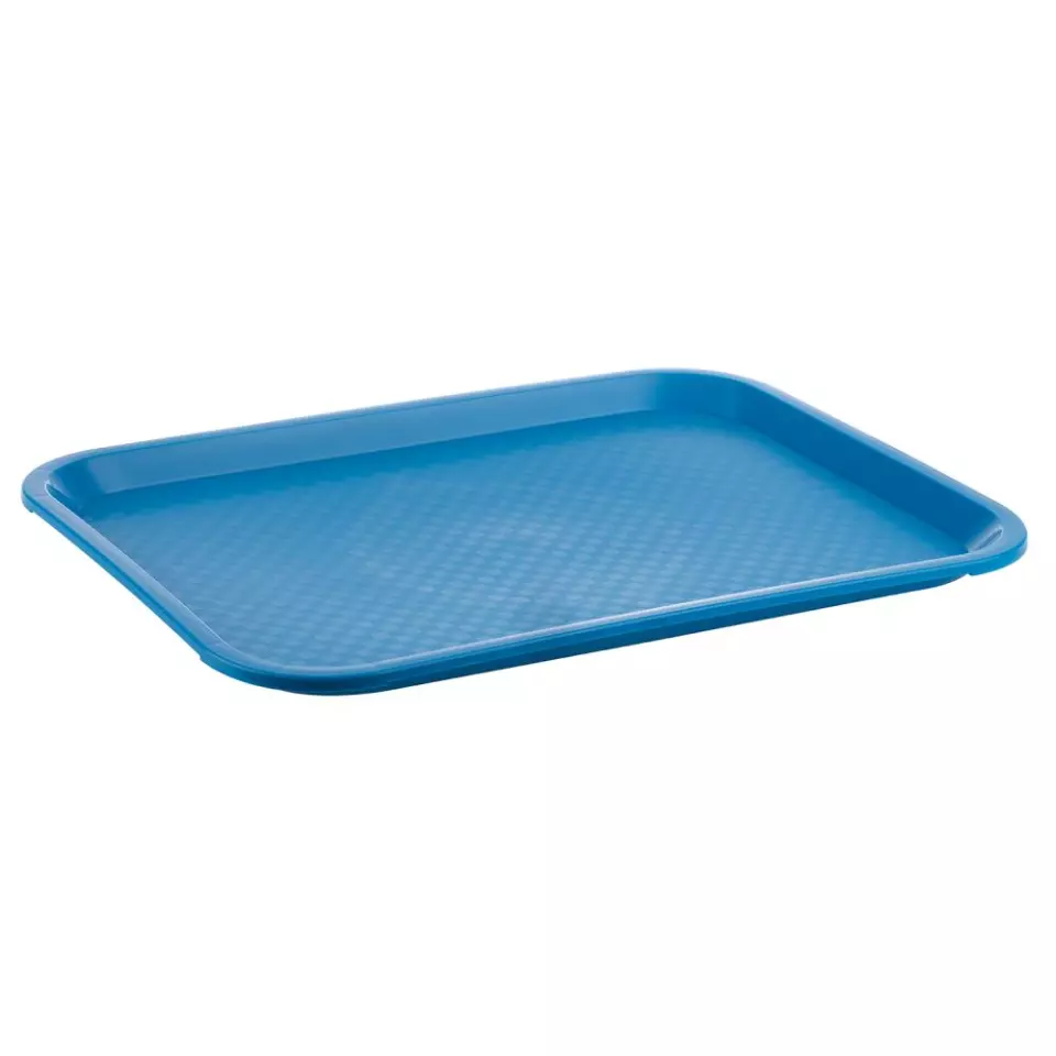 APS 539, Fast Food Tray Polypropylene, 35 x 27cm, Blue, image 1, gallery thumbnail