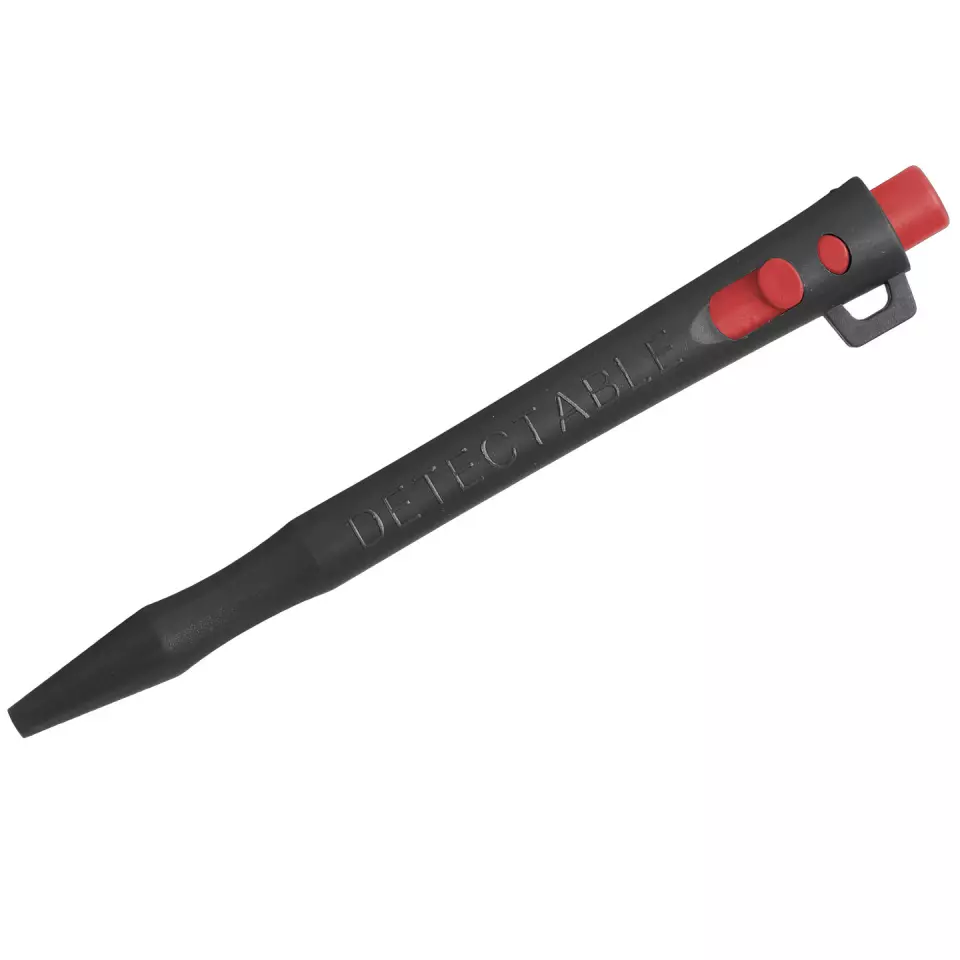 Detectamet 101-LY-RD-I03-C, HD Einziehbarer Stift mit Lanyard, roter Standardtinte, image 2, gallery thumbnail