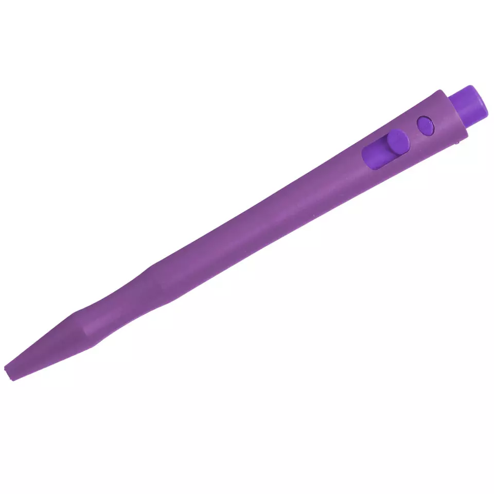 Detectamet 101-MC-PU-I02-C, HD Einziehbarer Stift ohne Clip, schwarze Tinte, violettes Ende, image 2, gallery thumbnail