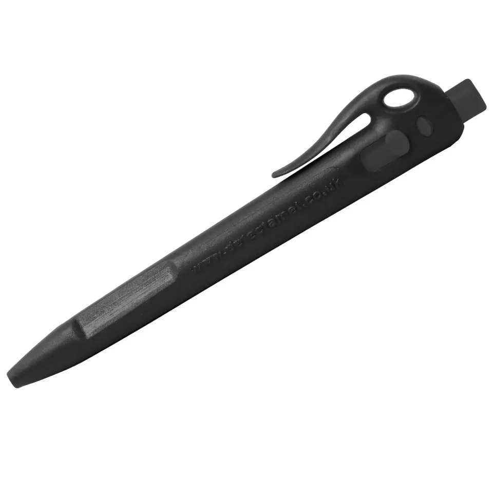 Detectamet 104-WC-BK-I02-C, Elephant Retractable Pen with Clip, Black Standard Ink, image 2, gallery thumbnail