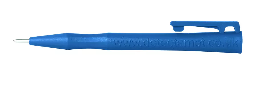Detectamet 116-WC-BL-I01-C1, HD Stick Pens with Clip, Blue Ink, image 2, gallery thumbnail