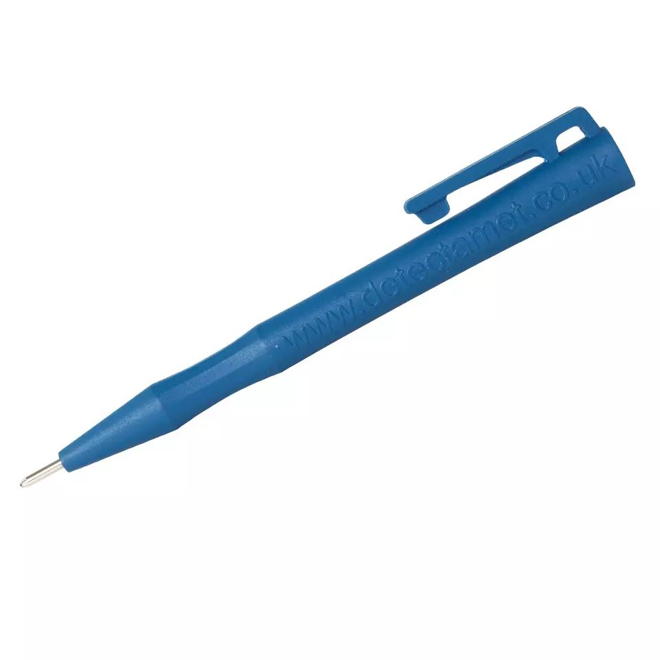 Detectamet 116-WC-BL-I01-C1, HD Stick Pens with Clip, Blue Ink, image 1, gallery thumbnail