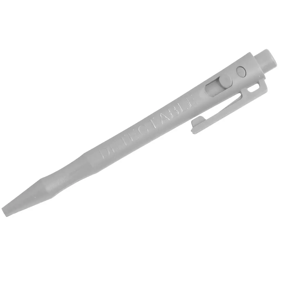 Detectamet 101-I03-C66-PA01, HD Retractable Pen with Clip, Red Gel Ink, image 1, gallery thumbnail