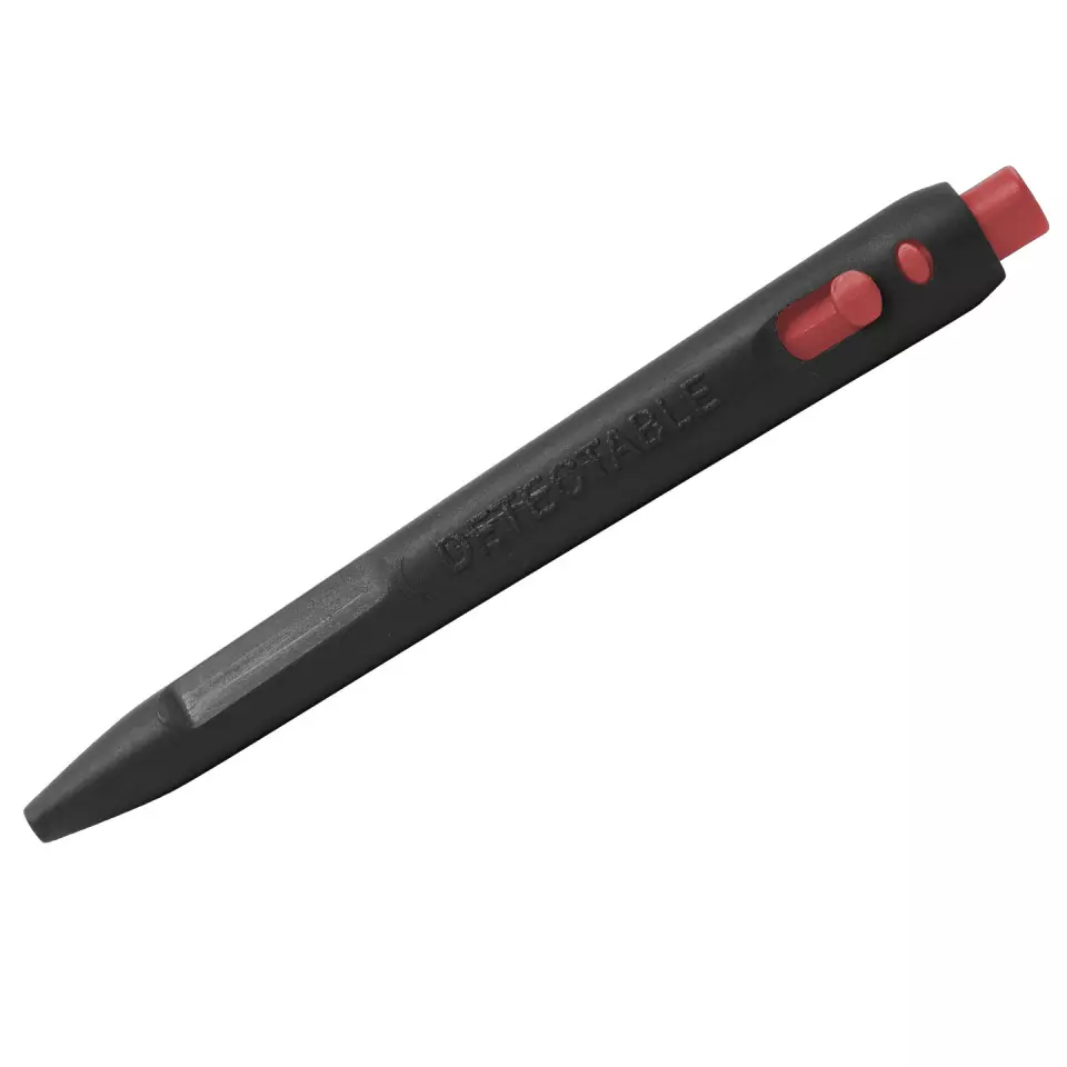 Detectamet 104-MC-RD-I02-C, Elephant Retractable Pen without Clip, Black Cryo Ink, image 2, gallery thumbnail