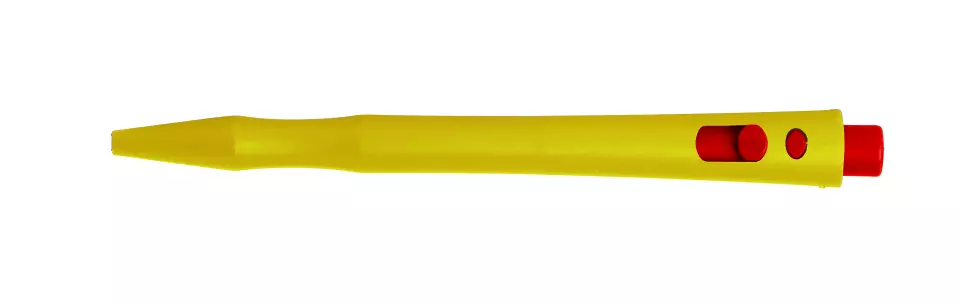 Detectamet 101-MC-RD-I11-C, HD Retractable Pen without Clip, Blue Cryo Ink, Red End, image 9, gallery thumbnail