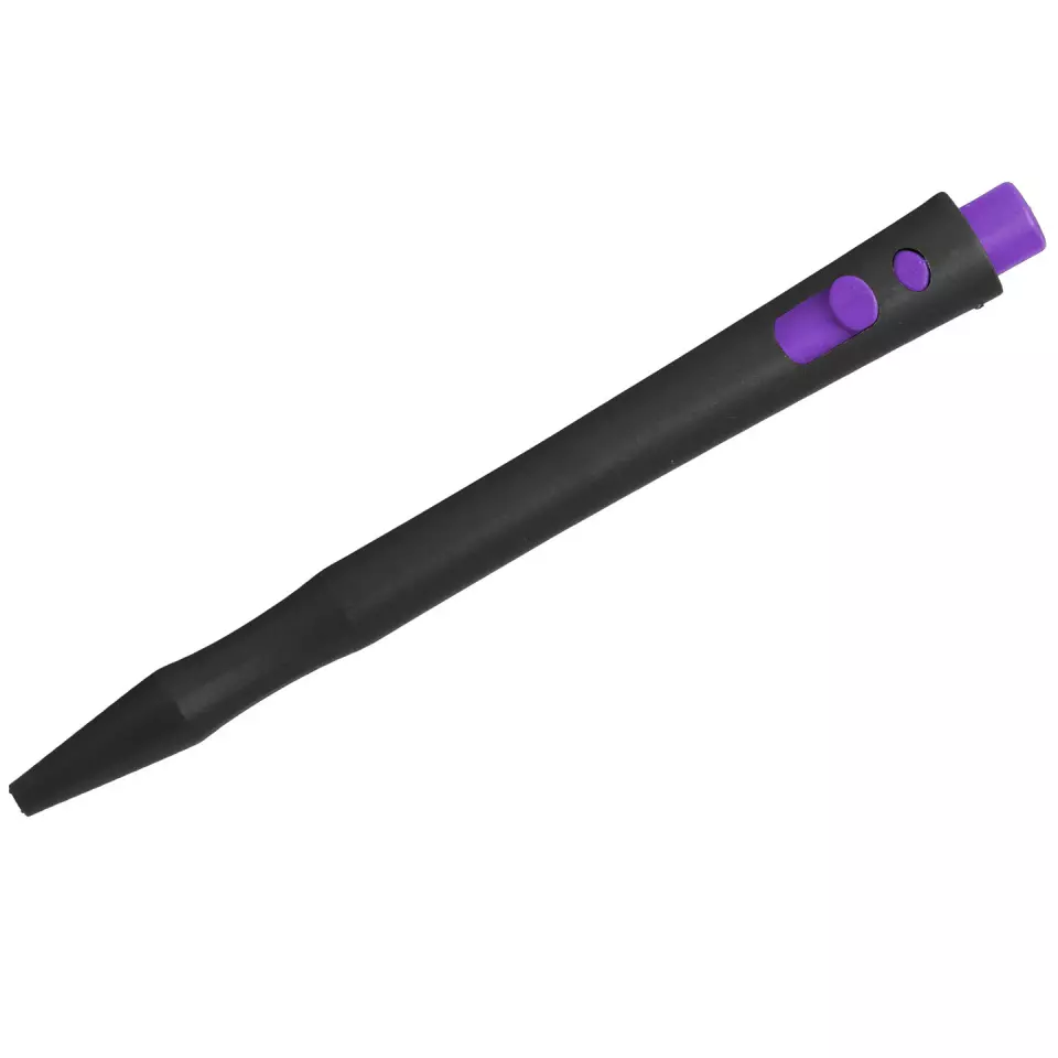 Detectamet 101-MC-PU-I02-C, HD Einziehbarer Stift ohne Clip, schwarze Tinte, violettes Ende, image 1, gallery thumbnail
