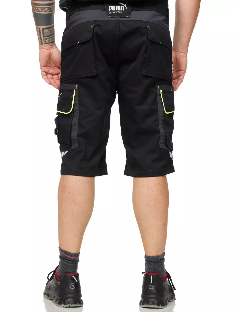 PUMA WORKWEAR 30-1512NEON, PRECISION X Work shorts, image 3, gallery thumbnail