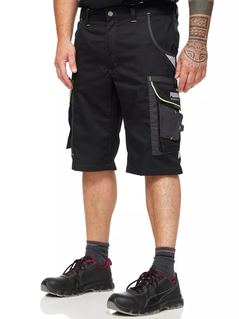 PUMA WORKWEAR 30-1512NEON, PRECISION X Work shorts, image 5, gallery thumbnail