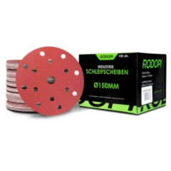 Rodopi RO22-0174-V-MIX, RedDevil 50 Industrial Sanding Discs 150mm 15-Hole Mix