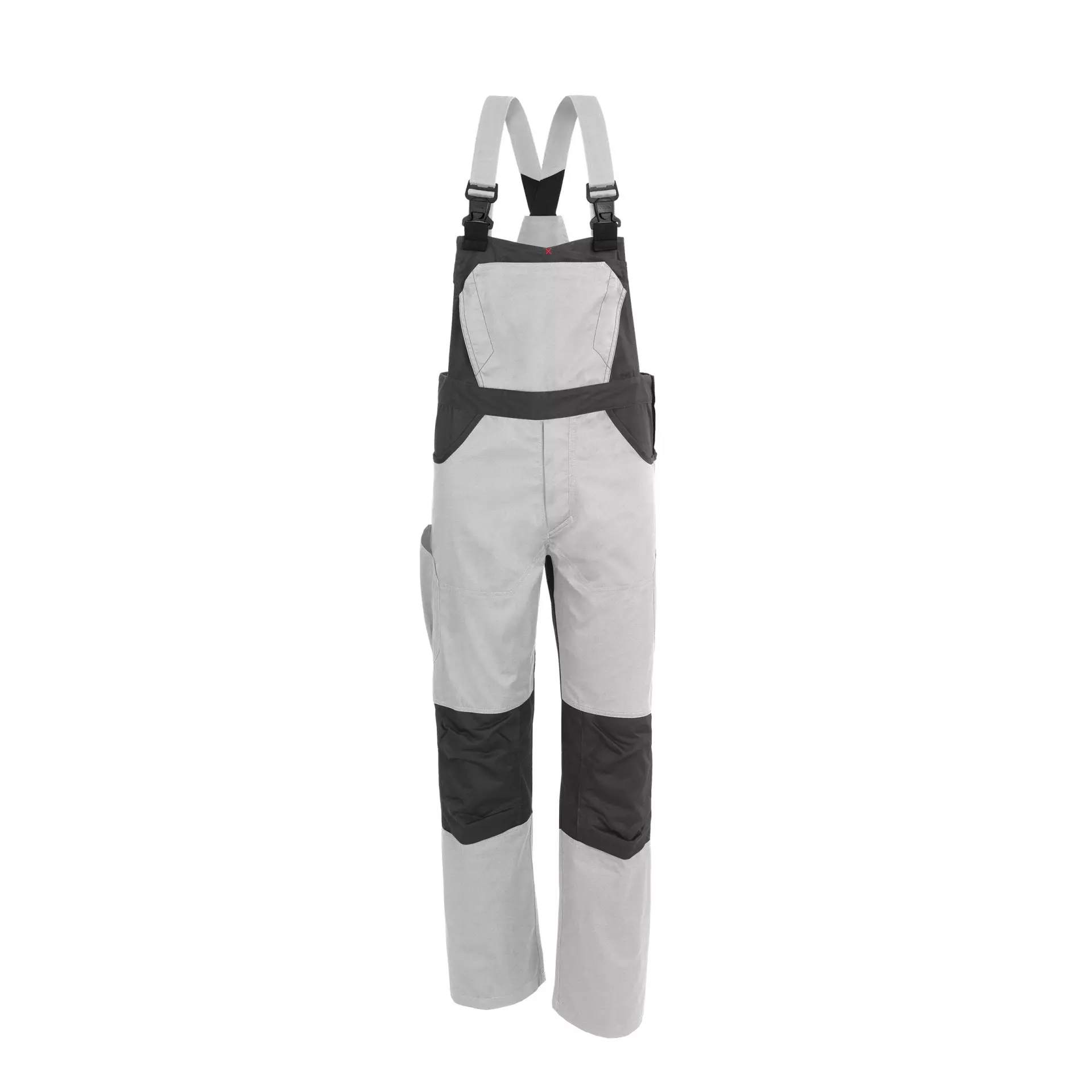 Qualitex NM-41011-3032, X-Serie Bib Overall White/Grey, image 1