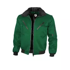 Qualitex NM-70001-1300, Enfärgad pilotjacka grön